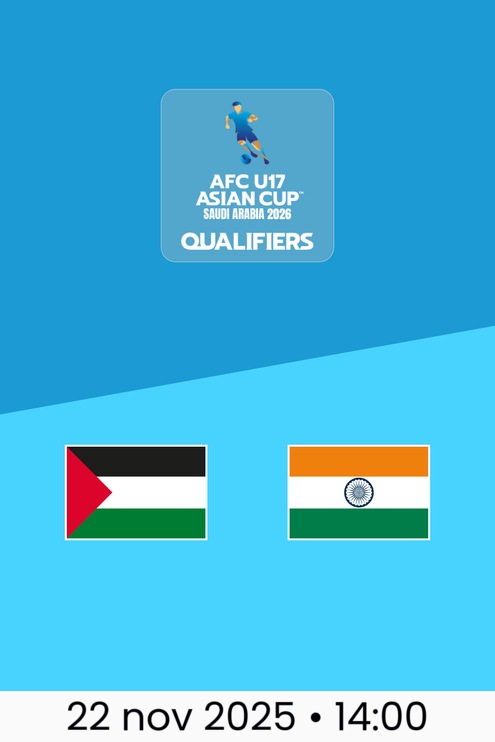 Palestina x Índia | Grupo D | Eliminatórias da AFC U17 Asian Cup 2026
