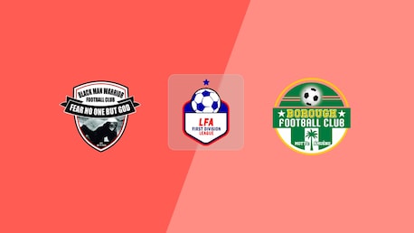 Black Man Warriors FC x Borough FC | LFA First Division League 2025/26 | Jogo completo