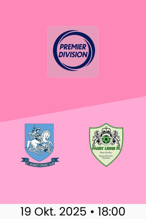 St. George's Colts - Paget Lions FC | Bermuda Premier Division 2025/26