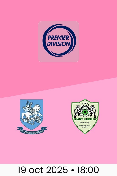 St. George's Colts vs Paget Lions FC | Bermuda Premier Division 2025/26