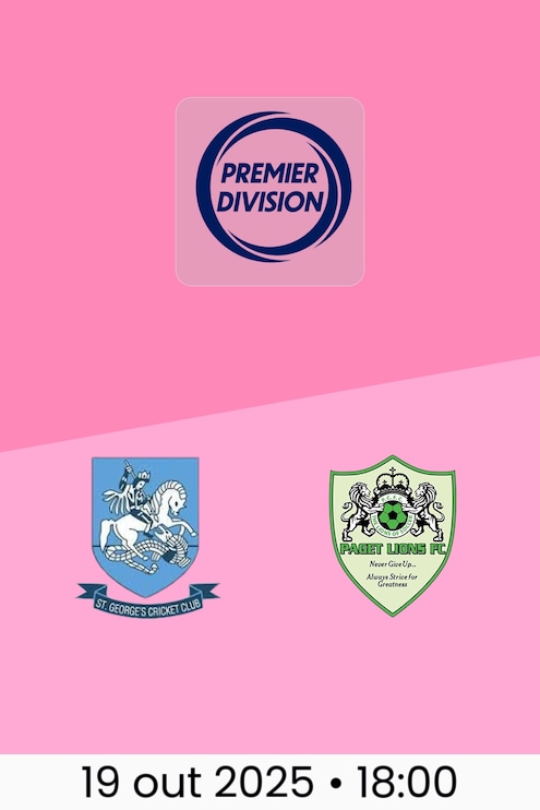 St. George's Colts x Paget Lions FC | Bermuda Premier Division 2025/26