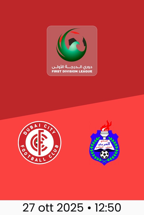 Dubai City F.C. - Al Arabi | Giornata 5 | Lega di Prima Divisione 2025/26
