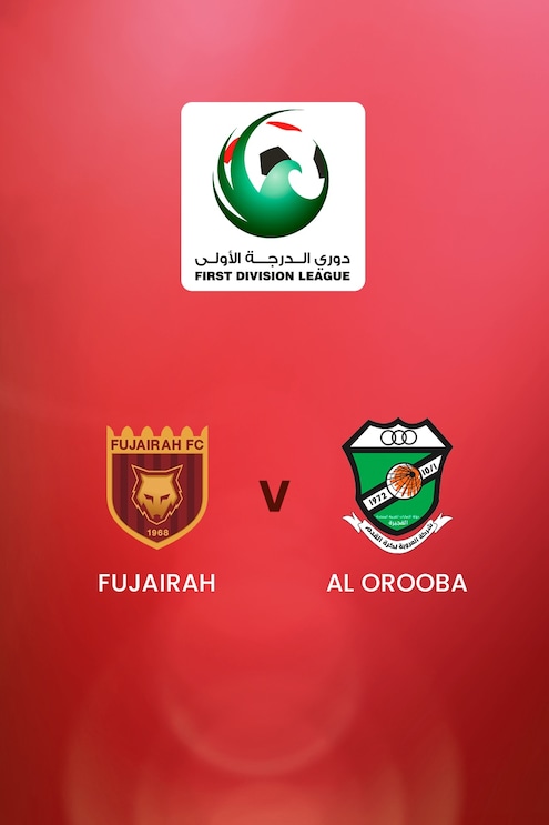 Fujairah x Al Orooba | First Division League | Jogo completo