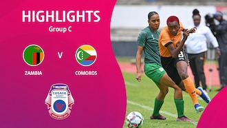 Zambie - Comores | Phase de groupes | HOLLYWOODBETS COSAFA Women's Championship 2024 | Résumé vidéo
