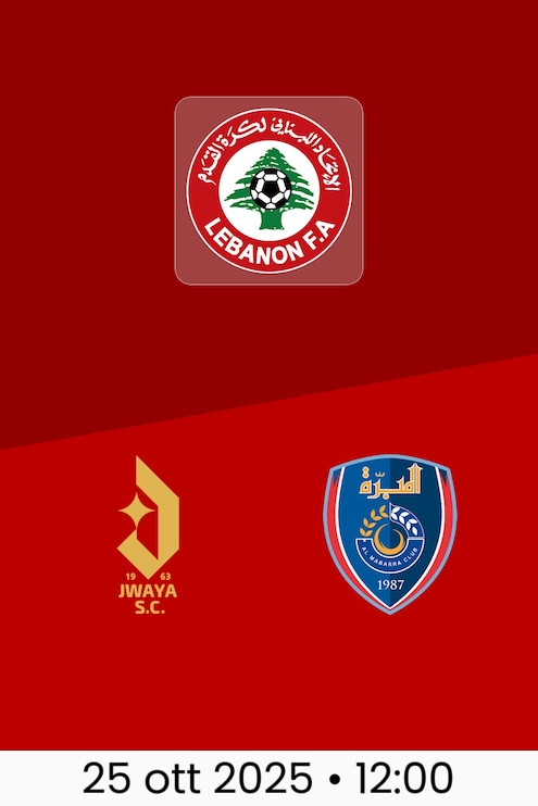 Jwaya SC - Al Mabarra | Giornata 5 | Prima Divisione 2025/26