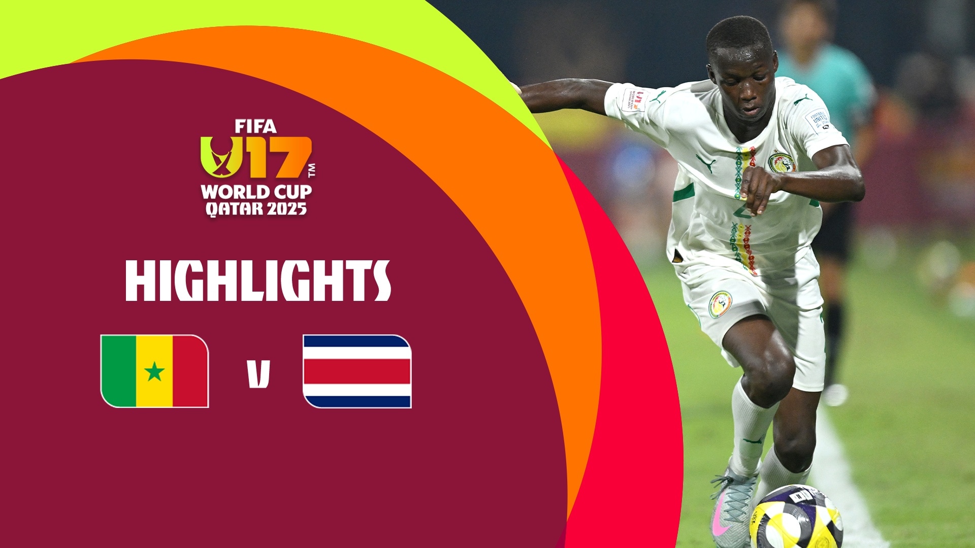 Sénégal - Costa Rica | Coupe du Monde U-17 de la FIFA, Qatar 2025™ | Résumé vidéo