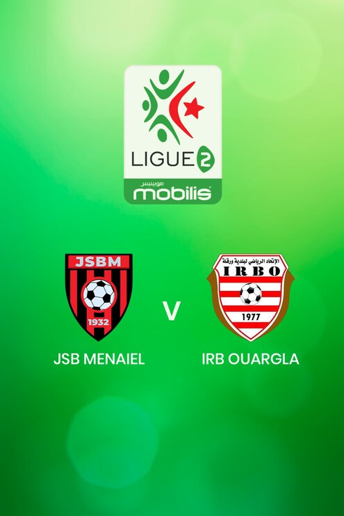 JSB Menaiel - IRB Ouargla | Ligue 2 2024/2025 | Algerien | Spiel in voller Länge