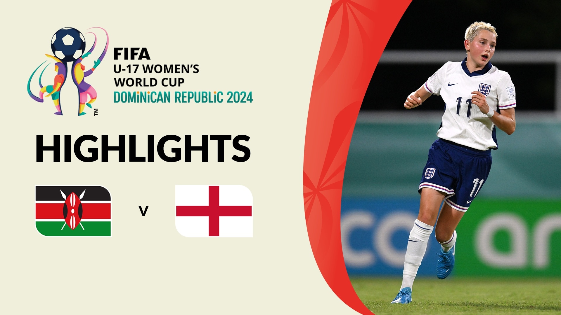 Kenya - Angleterre | Groupe C | Coupe du Monde Féminine U-17 de la FIFA, République dominicaine 2024™ | Résumé vidéo