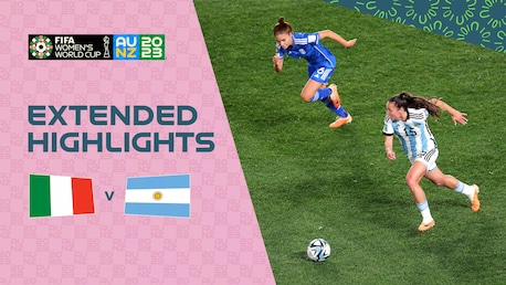 Italien - Argentinien | Gruppe G | FIFA Frauen-Weltmeisterschaft Australien & Neuseeland 2023™ | Erweiterte Highlights