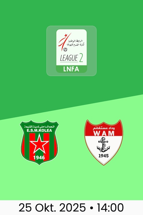ESM Koléa - WA Mostaganem | Ligue 2 2025/26