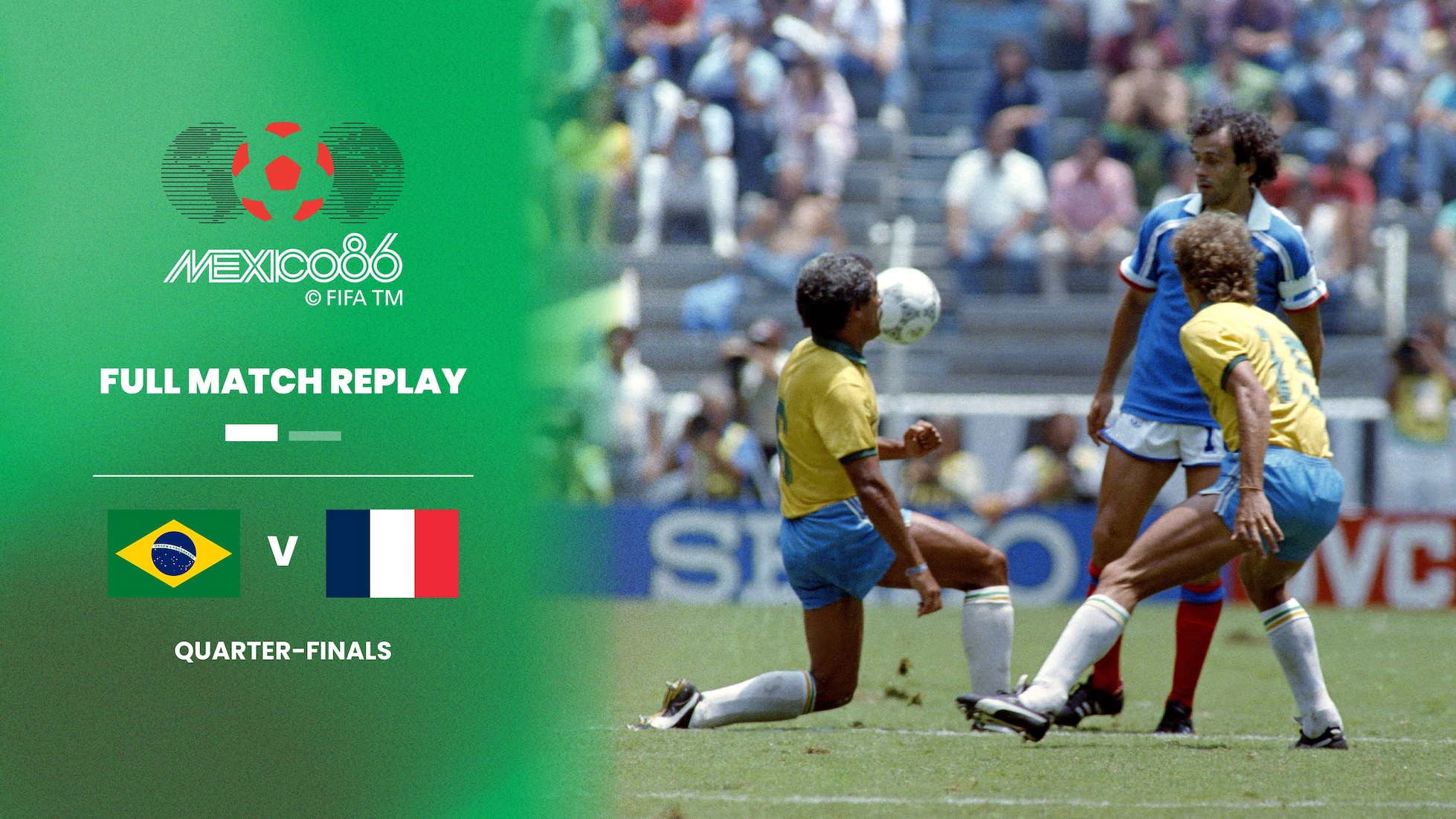 Brasilien - Frankreich | Viertelfinale | FIFA Fussball-Weltmeisterschaft Mexiko 1986™ | Spiel in voller Länge