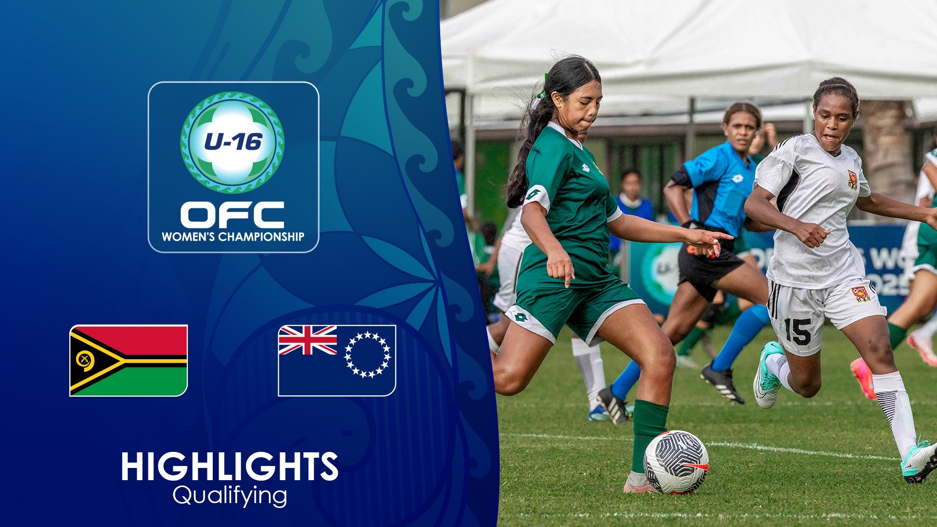Papua New Guinea x Cook Islands | Fase de qualificação | Campeonato Feminino Sub-16 da OFC 2025 | Melhores momentos