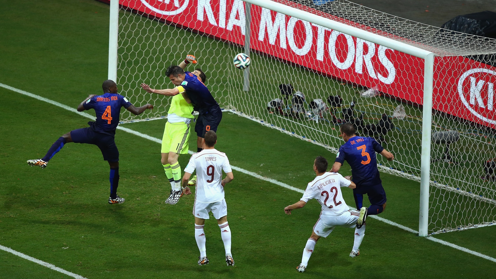 Das Tor von Stefan De Vrij 64' | Spanien - Niederlande | FIFA Fussball-Weltmeisterschaft Brasilien 2014™