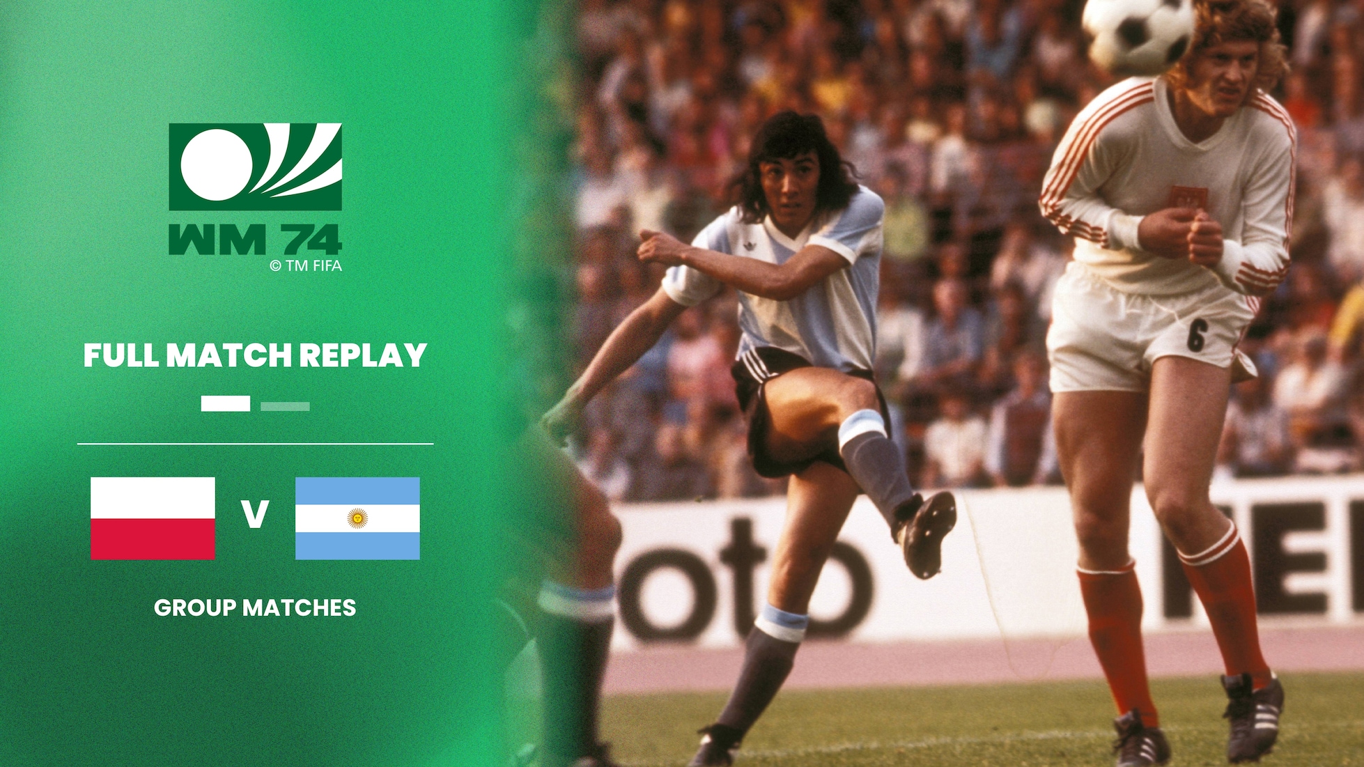 Polonia vs Argentina | Grupo 4 | Copa Mundial de la FIFA Alemania 1974™ | Partido Completo