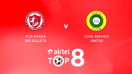 FCB Nyasa Big Bullets x Civil Service United | Quartas de final | Airtel Top 8 2024 | Malawi | Jogo completo