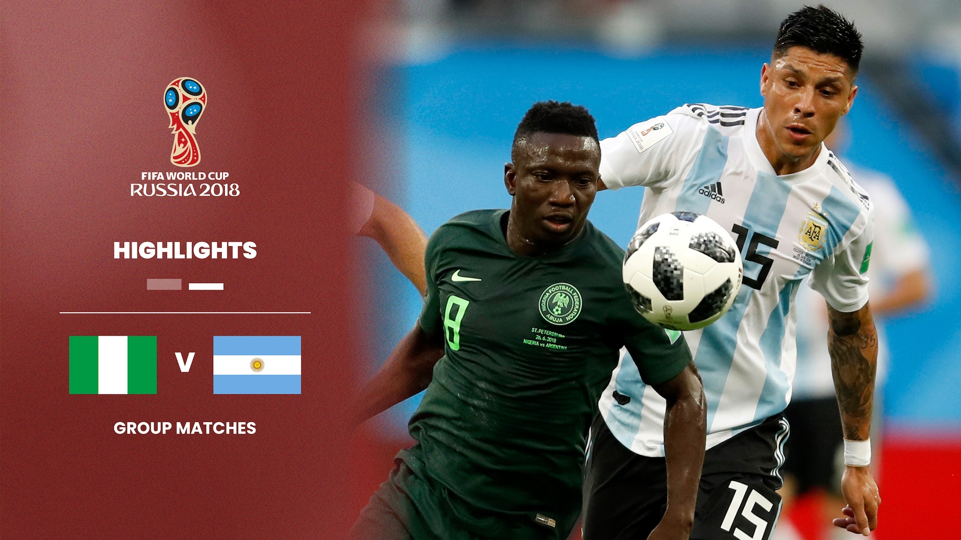 Nigeria vs Argentina | Grupo D | Copa Mundial de la FIFA Rusia 2018™ | Highlights