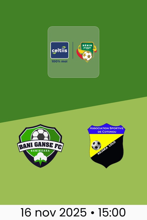 Bani Ganse FC x AS Cotonou FC | Ligue 1 2025