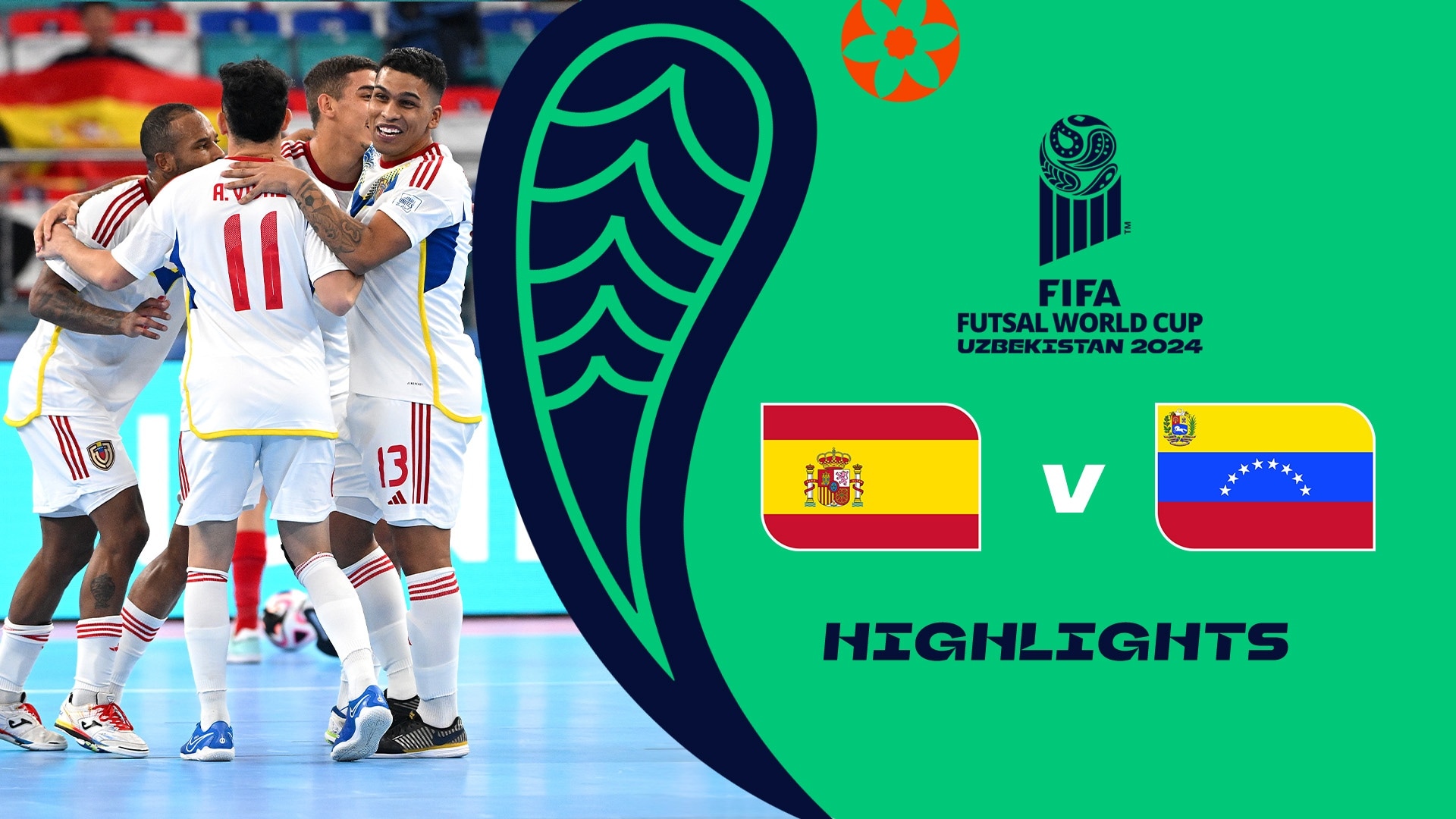 Spain v Venezuela | Round of 16 | FIFA Futsal World Cup Uzbekistan 2024™ | Highlights