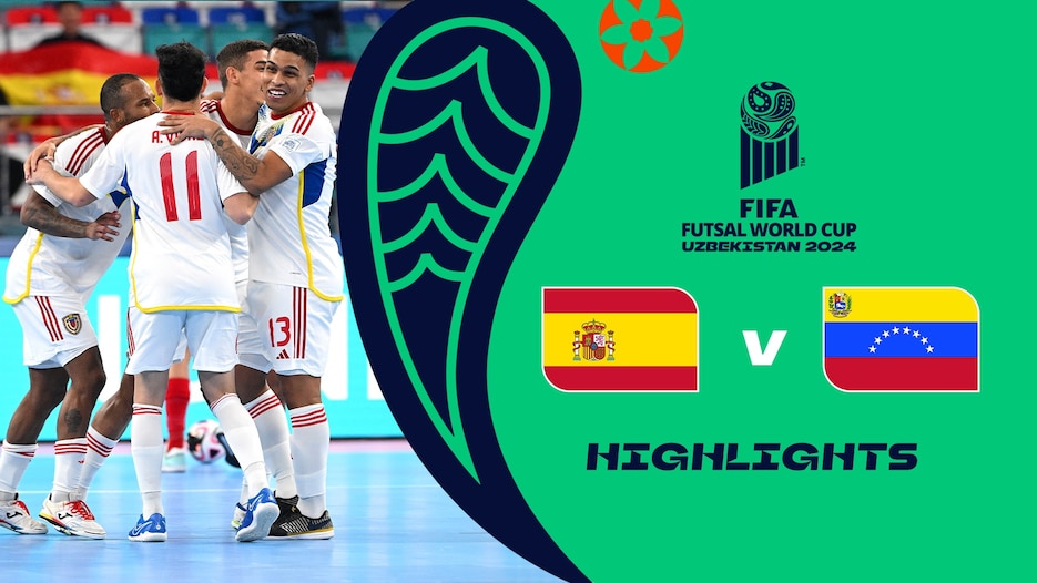 Spain v Venezuela | Round of 16 | FIFA Futsal World Cup Uzbekistan 2024™ | Highlights