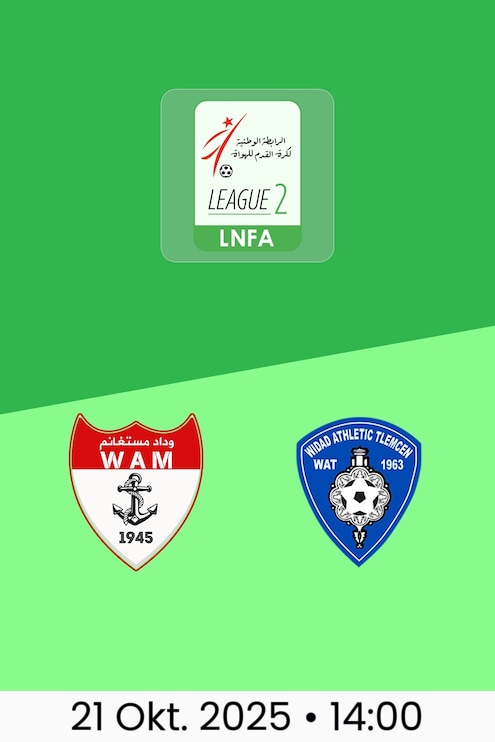 WA Mostaganem - WA Tlemcen | Ligue 2 2025/26