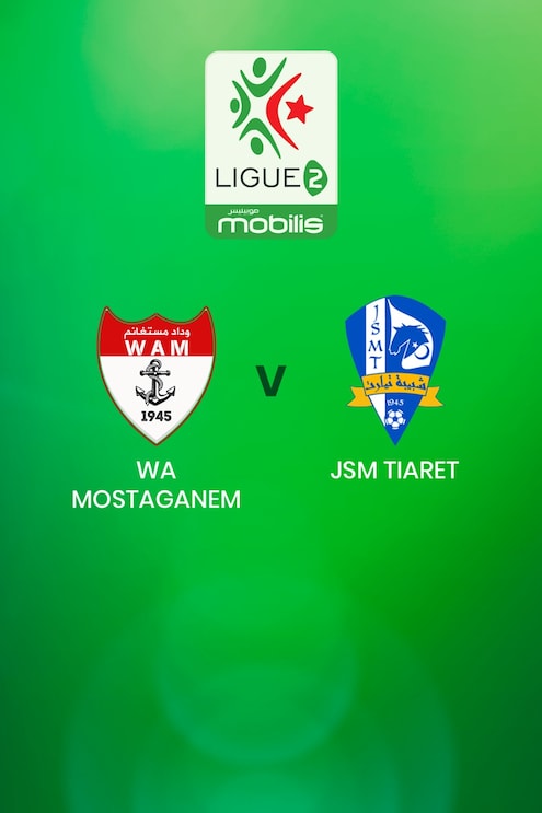 WA Mostaganem - JSM Tiaret | Ligue 2 | Algerien | Spiel in voller Länge