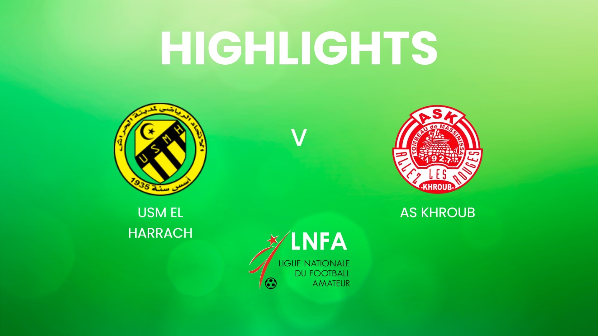 USM El Harrach - AS Khroub | Ligue 2 2024/25 | Algerie | Résumé vidéo