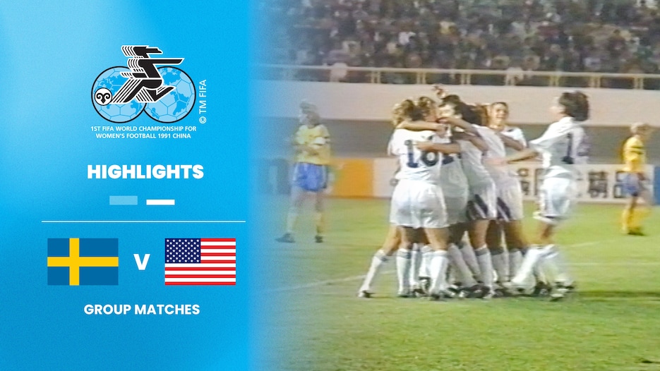 Suecia vs EE. UU. | Grupo B | Copa Mundial del Fútbol Femenino de la FIFA RP China 1991™ | Highlights