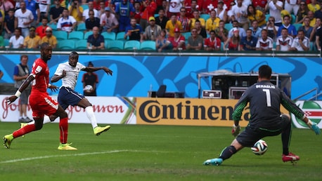 Gol di Blaise Matuidi al 17' | Svizzera-Francia | Coppa del Mondo FIFA Brasile 2014