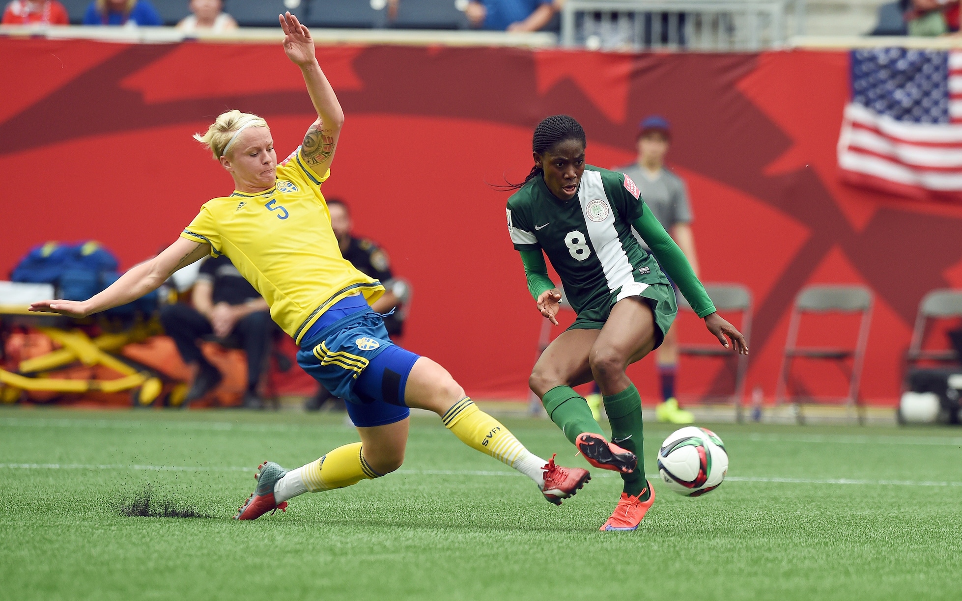 Asisat Lamina Oshoala Goal 52' | Sweden v Nigeria | FIFA Women's World Cup Canada 2015™