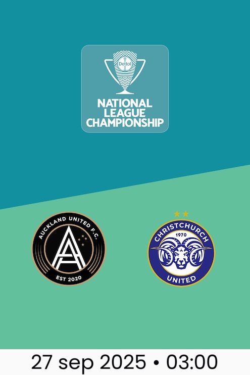 Auckland United vs Christchurch United | Campeonato de la Liga Nacional 2025