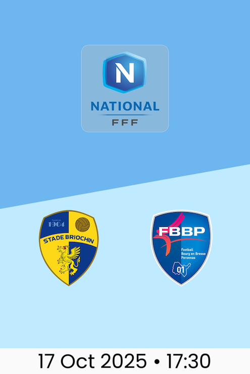 Stade Briochin v Bourg-Péronnas | Championnat National 2025/2026