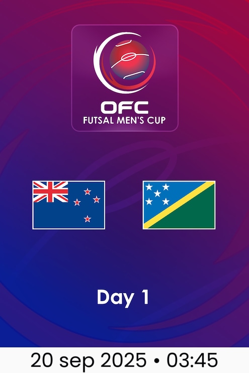 New Zealand vs Solomon Islands | Día 1 | Copa Masculina de Futsal OFC 2025