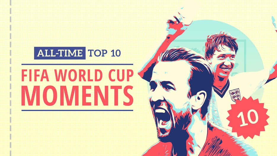 FIFA World Cup Moments - England | All-Time Top-10s