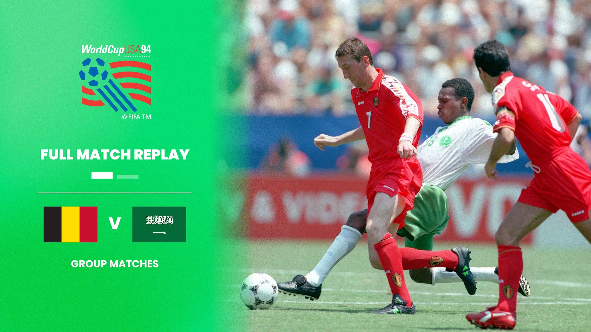 Belgien - Saudiarabien | Gruppe F | FIFA Fussball-Weltmeisterschaft USA 1994™ | Spiel in voller Länge