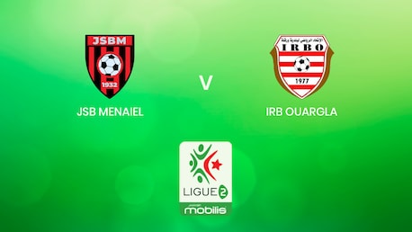 JSB Menaiel x IRB Ouargla | Ligue 2 2024/2025 | Argélia | Jogo completo