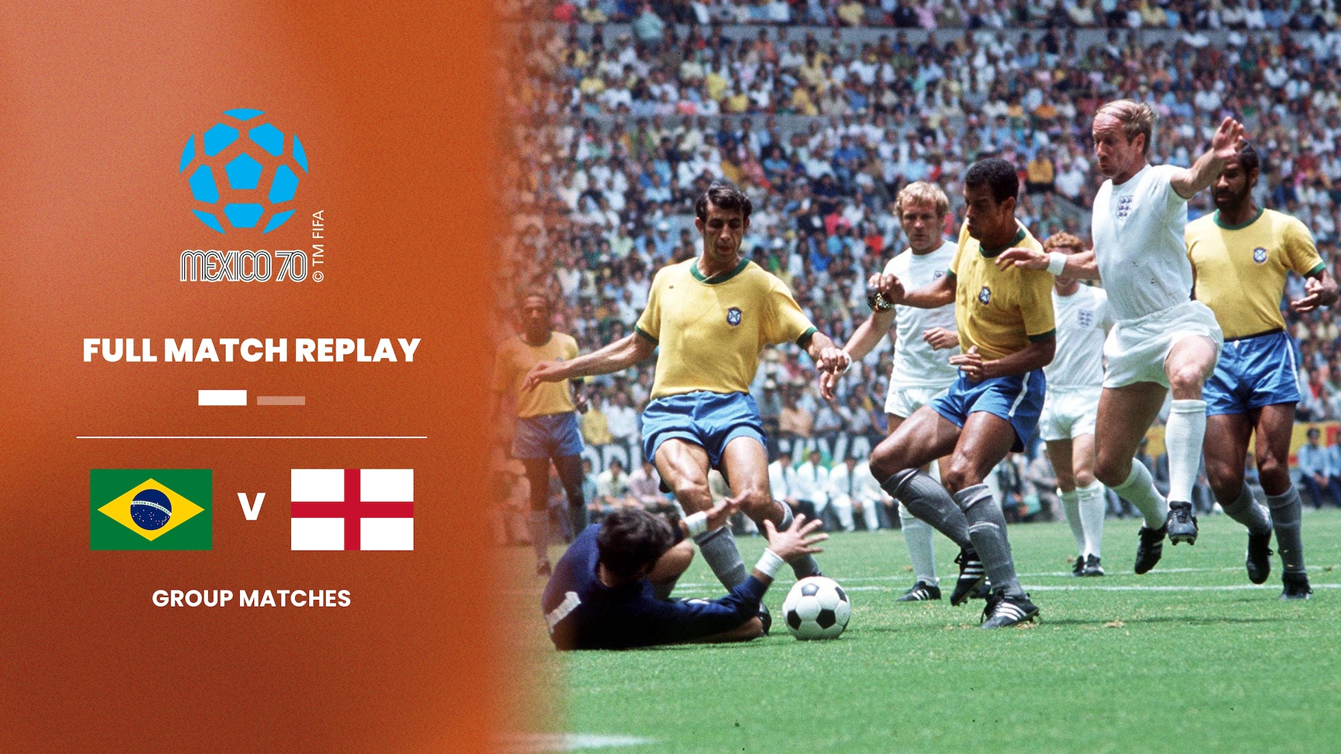 Brazil v England | Group 3 | 1970 FIFA World Cup Mexico™ | Full Match Replay