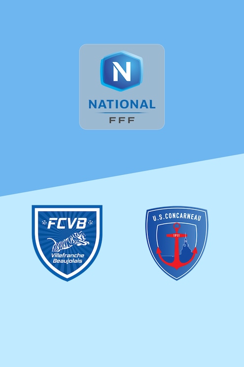 Villefranche - Concarneau | Championnat National 2025/2026 | Match complet