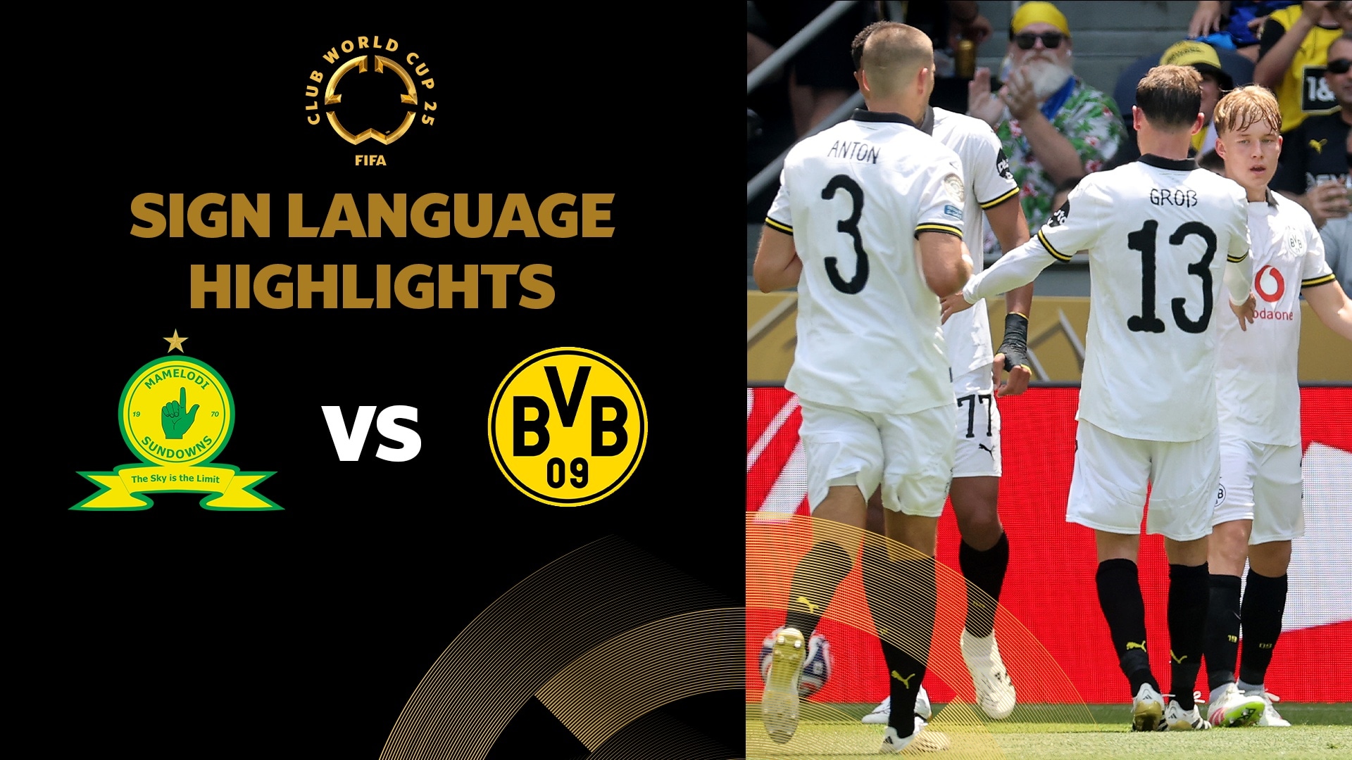 Mamelodi Sundowns FC - Borussia Dortmund | Gruppo F | FIFA Club World Cup 2025™ | Highlights (Lingua dei segni)