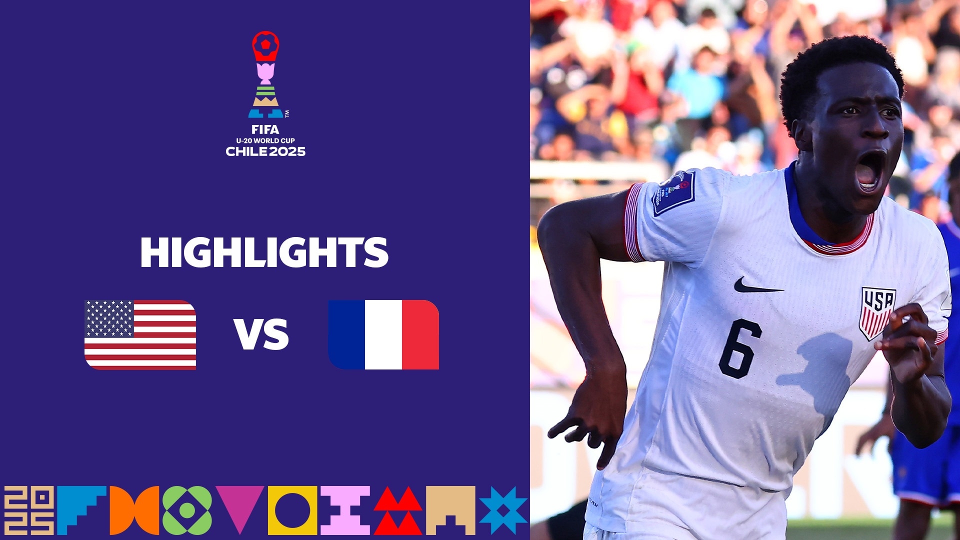 USA - Frankreich | Gruppe E | FIFA U-20-Weltmeisterschaft Chile 2025™ | Highlights