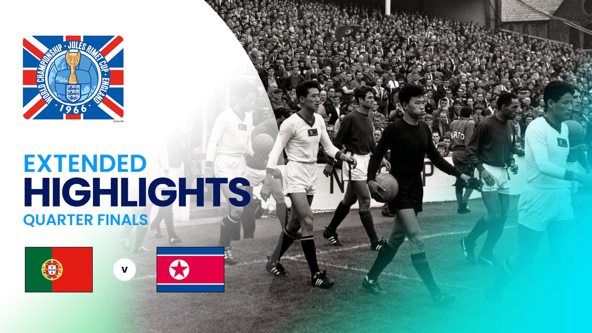 Portugal v Korea DPR | Quarter-finals | 1966 FIFA World Cup England™ | Extended Highlights