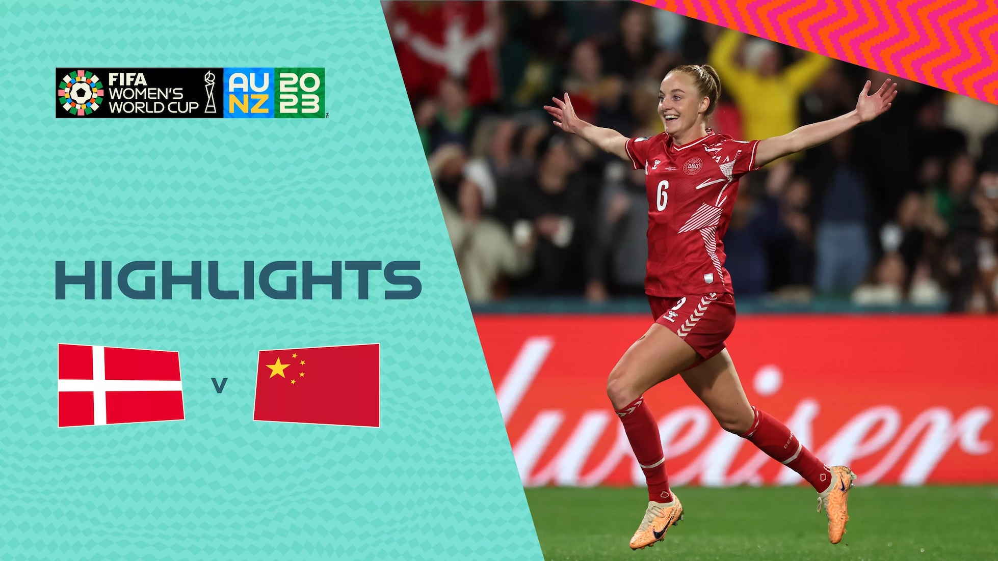 Dänemark - VR China | Gruppe D | FIFA Frauen-Weltmeisterschaft Australien & Neuseeland 2023™ | Highlights