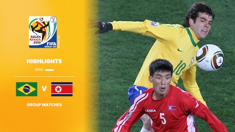 Brasil vs RDP de Corea | Grupo G | Copa Mundial de la FIFA Sudáfrica 2010™ | Highlights
