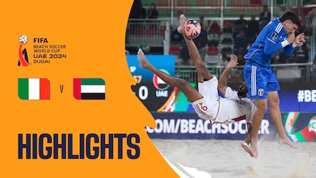 Italia - Emirati Arabi Uniti | Gruppo A | Coppa del mondo FIFA Beach Soccer Emirati Arabi Uniti 2024 Dubai™ | Highlights