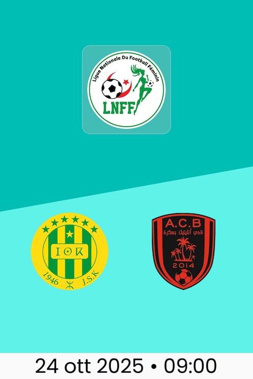 JS Kabylie - AC Biskra | Ligue Nationale du Football Féminin 2025/26