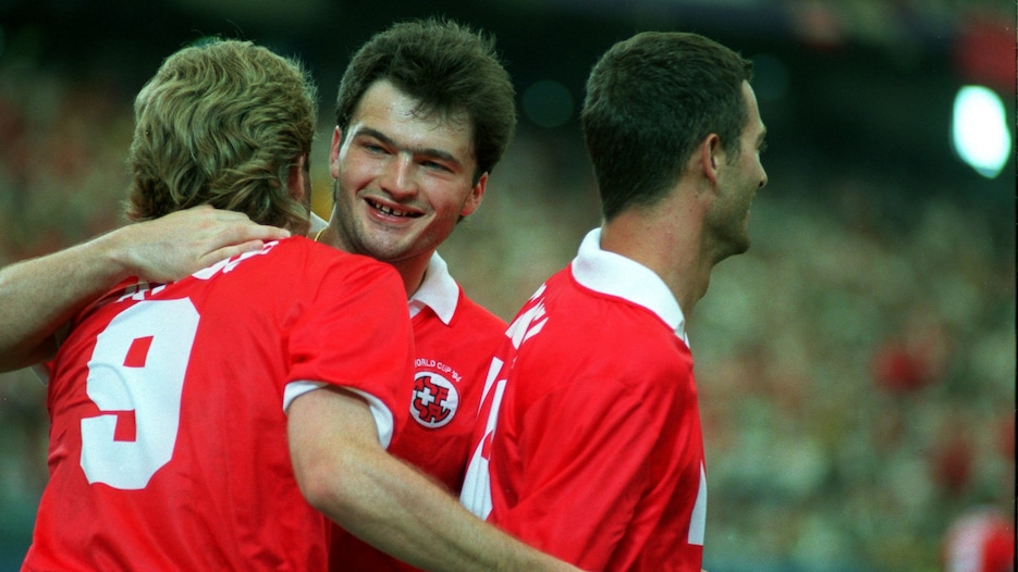 Das Tor von Adrian Knup 65' | Rumänien - Schweiz | FIFA Fussball-Weltmeisterschaft USA 1994™