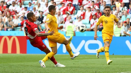 Paolo Guerrero Goal 50' | Australia v Peru | 2018 FIFA World Cup Russia™