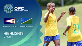 Samoa américaines - Îles Salomon | Groupe A | OFC Women’s Olympic Football Tournament | Résumé vidéo