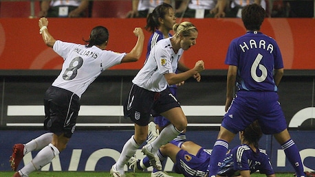 Le but de Kelly Smith 83' | Japon - Angleterre | Coupe du Monde Féminine de la FIFA, Chine 2007™
