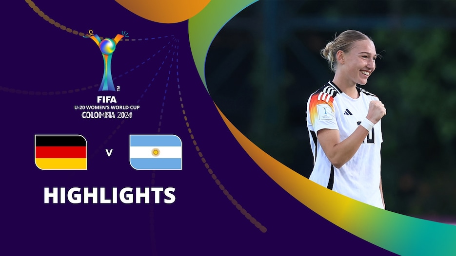 Deutschland - Argentinien | Achtelfinale | FIFA U-20-Frauen-Weltmeisterschaft Kolumbien 2024™ | Highlights