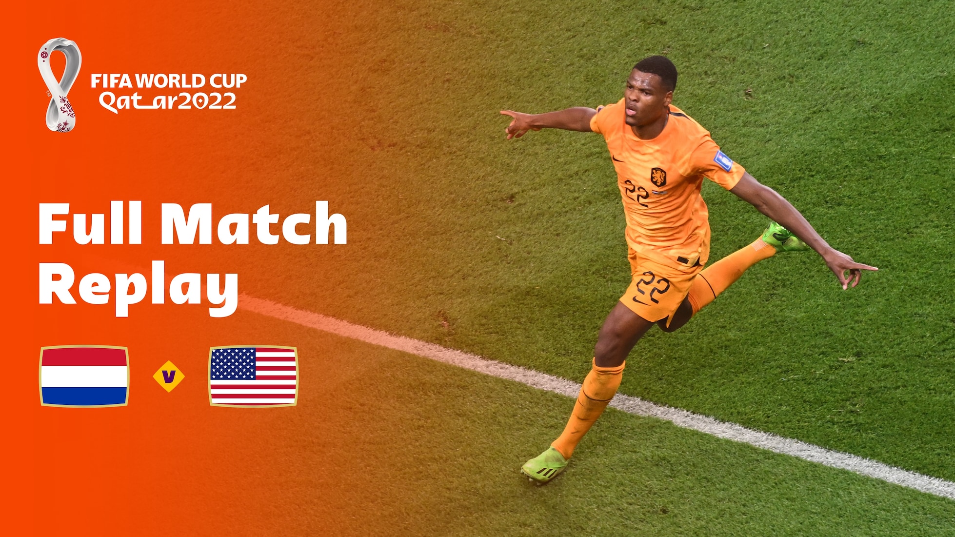 Holanda x Estados Unidos | Oitavas de final | Copa do Mundo FIFA de 2022, no Qatar | Jogo completo